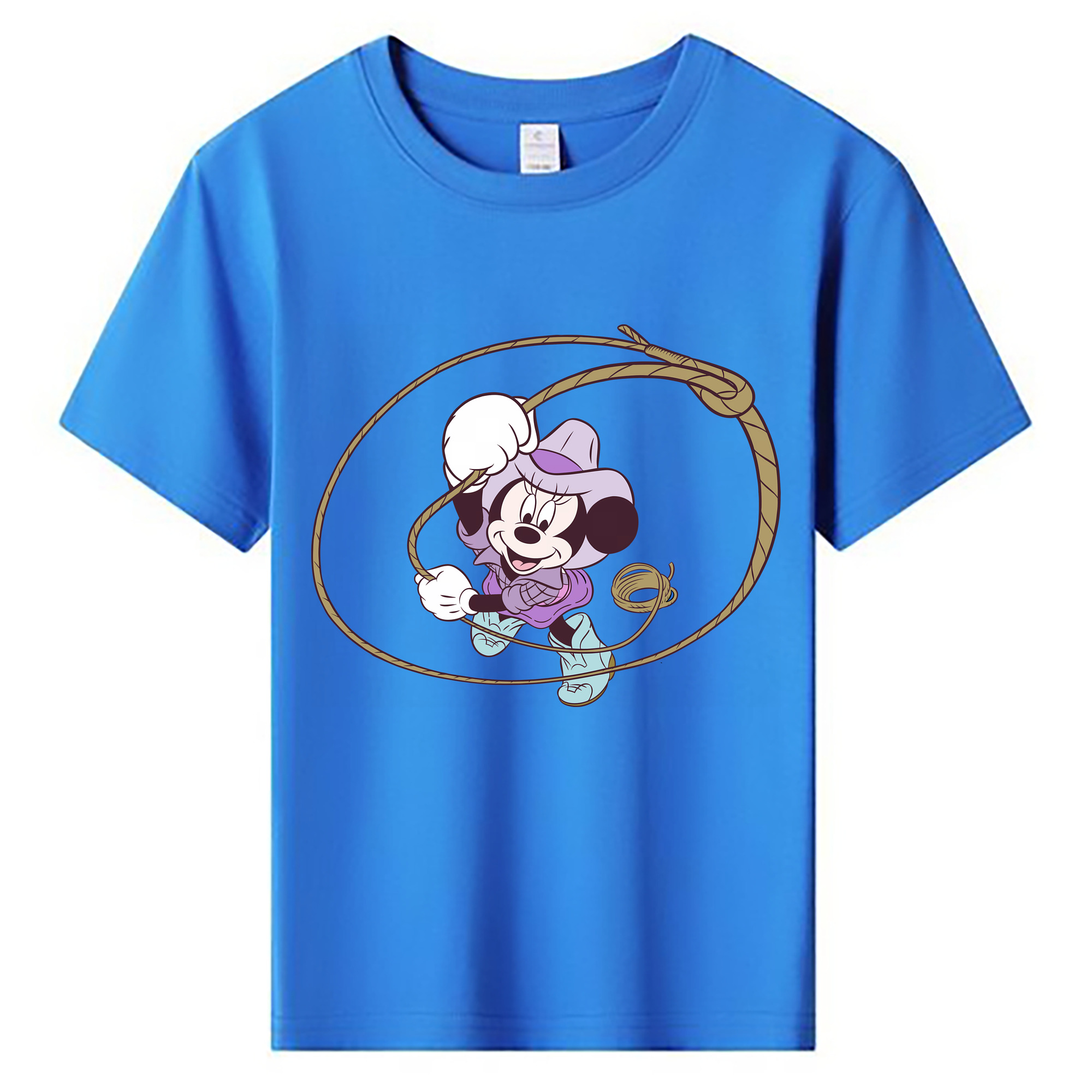 （画像用） ミッキーマウス Mickey Mouse 綿100％キッズTシャツ（フロントプリント）